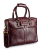 Full-Grain Leather Laptop Backpack – 15.6” Office & Travel Bag Brown