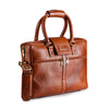 Full-Grain Leather Laptop Backpack – 15.6” Office & Travel Bag Tan